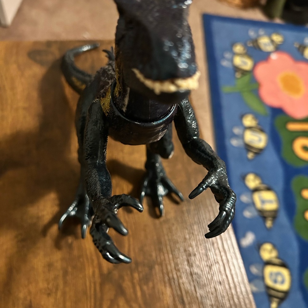 Black Dinosaur Figurine